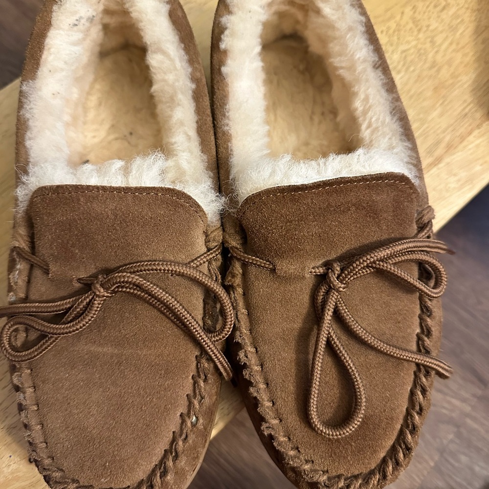 Bearpaw Suede Moccasin Slippers
